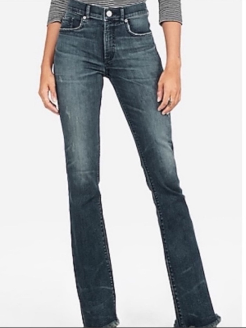 NWT Express High Rise Barely Boot Jeans
